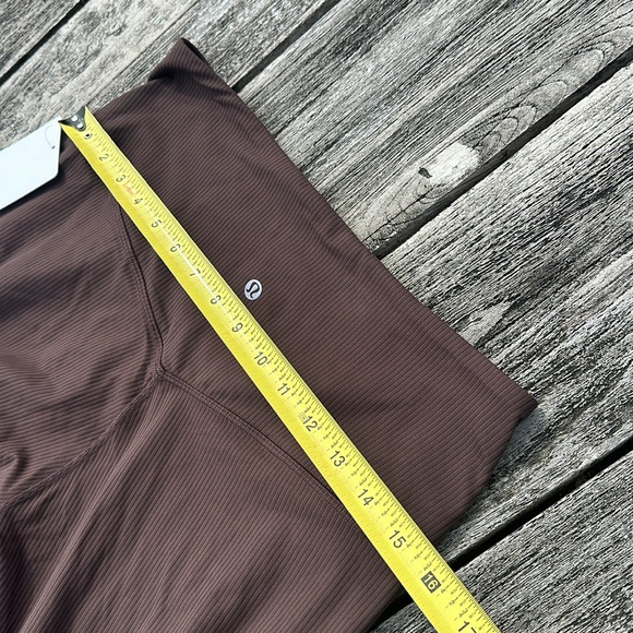Lululemon Align Ribbed High-Rise Wide-Leg Pant Tall espresso size 8 NWT - Picture 5 of 6